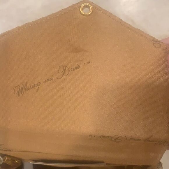 Whiting & Davis Gold Metallic Evening Bag - Picture 7 of 9